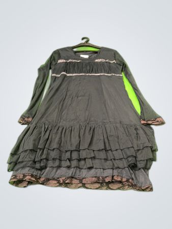 Vintage Ruffled Maxi Dress