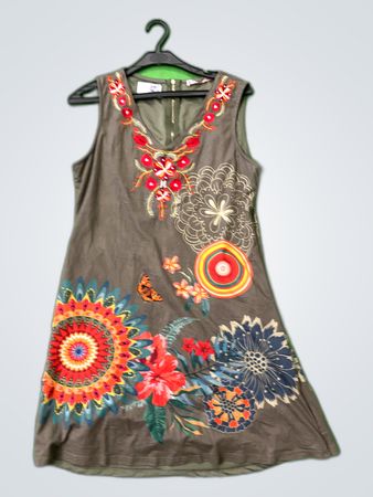 Desigual Floral Print Mini Dress