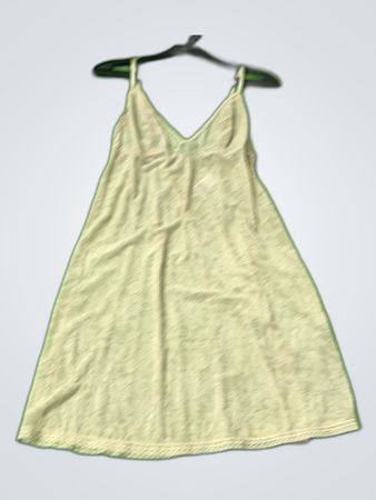 Beige Lace Trim Slip Dress