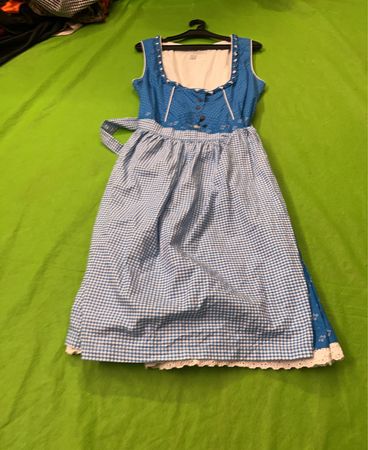 Waldschlitz Blue Gingham Dirndl Dress