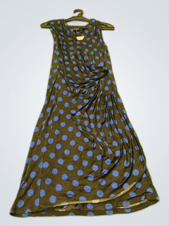 Morgan Blue Polka Dot Dress
