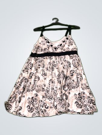 Black and White Paisley Dress