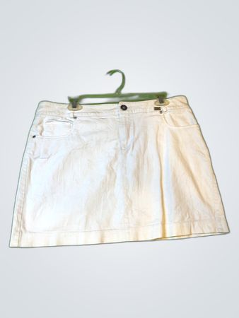 Silver Creek White Denim Mini Skirt
