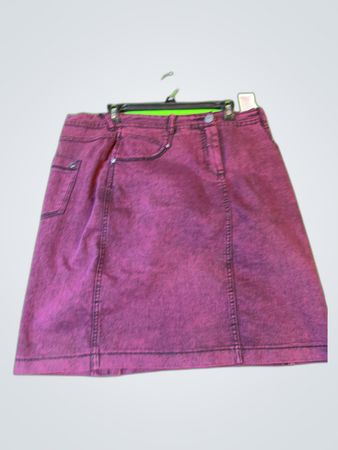 Purple Denim Skirt