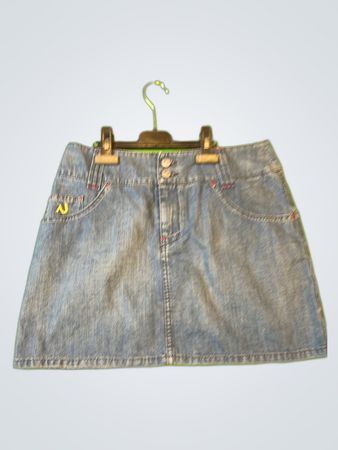 Naf Naf Denim Mini Skirt
