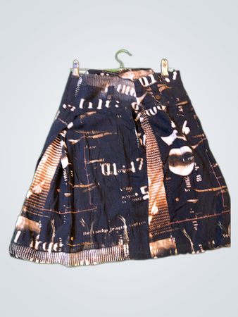 Graphic Print Mini Skirt