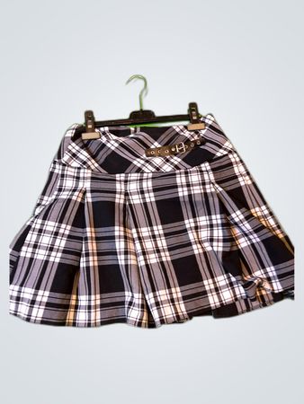 Silvia Paris Plaid Mini Skirt