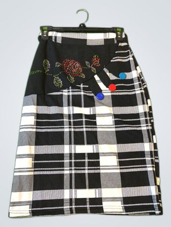 South Beach Plaid Mini Skirt