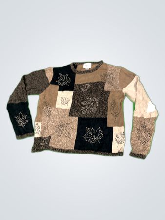 Christopher & Banks Patchwork Knit Sweater