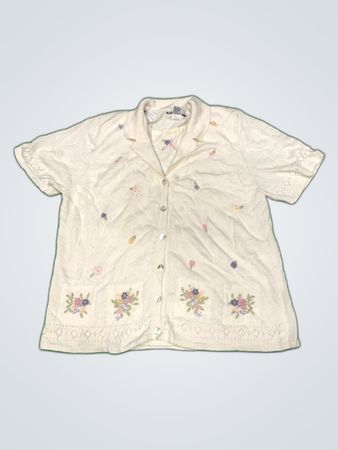 Alfred Dunner Embroidered Cotton Blouse