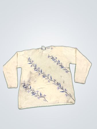 Jantzen Classics White Knit Sweater