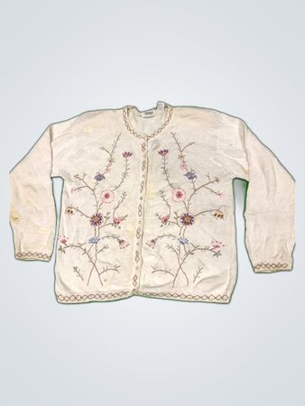 Embroidered Knit Sweater