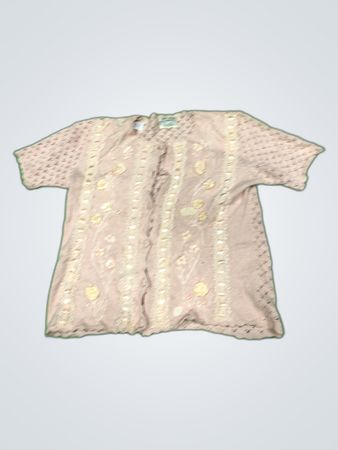 Susan Bristol Knitted Floral Cardigan