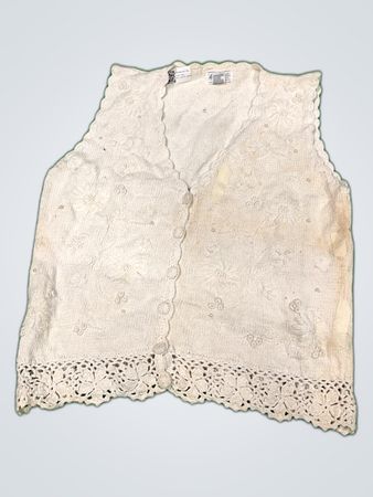Marguerites Knit Cardigan Vest