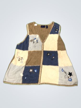 CST Blue's Unique Patchwork Waistcoat
