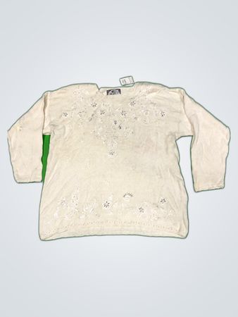 Tiara Beaded Knit Sweater