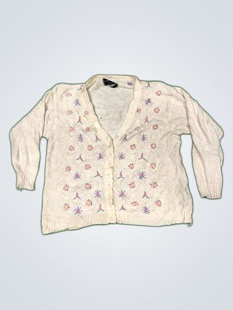 Avami Carte Floral Knit Cardigan