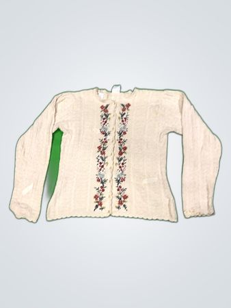 Mango Embroidered Knit Cardigan