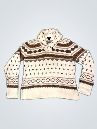 Chaps Shawl Collar Knit Sweater