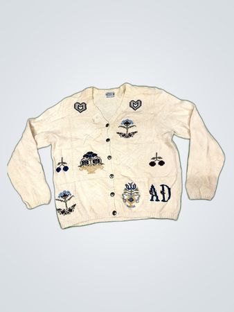 Alfred Dunner Embroidered Knit Cardigan