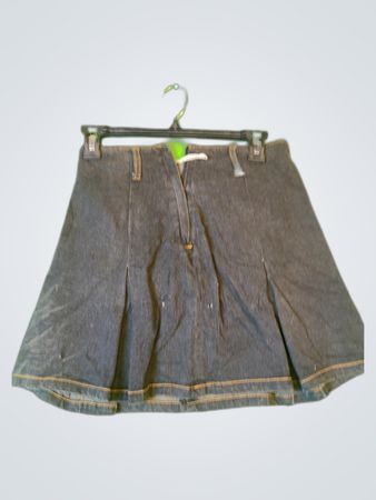Gray Denim Skirt
