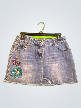 EAM Denim Mini Skirt
