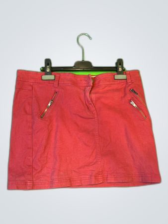Mim Red Corduroy Mini Skirt