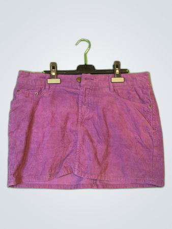 H&M Purple Corduroy Mini Skirt