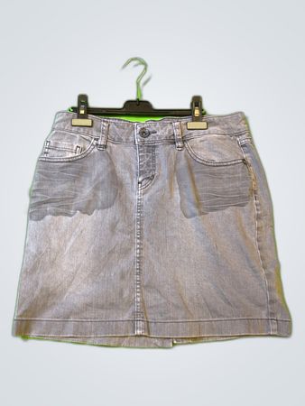 Calvin Klein Gray Denim Skirt