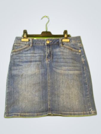 Dorsay Denim Mini Skirt