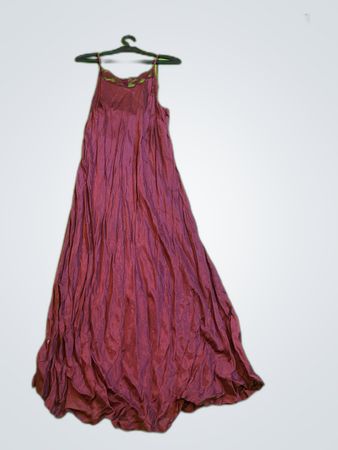 Maroon Spaghetti Strap Maxi Dress