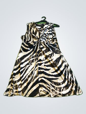 Bonijita Zebra Print Mini Dress
