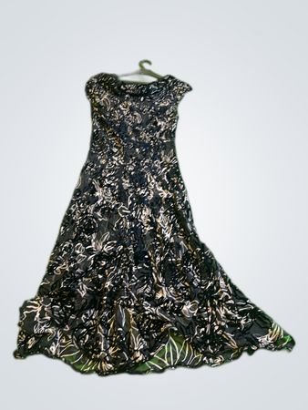 F&F Black Floral Maxi Dress