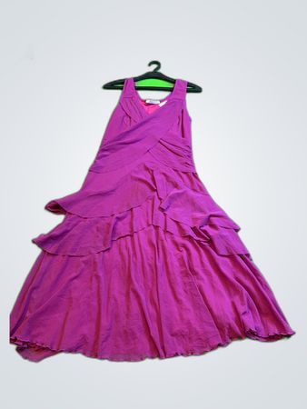 Evalinka Ruffled Wrap Dress