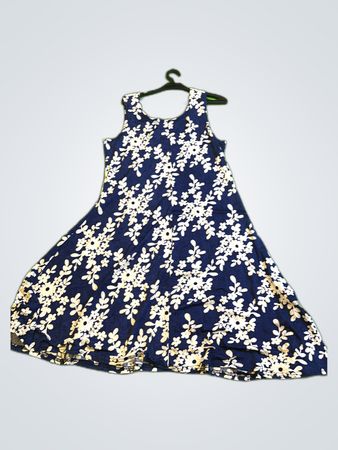 Unbranded Floral Print Sleeveless Midi Dress