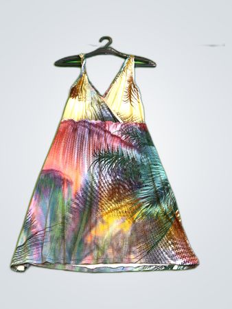 M&S Printed Spaghetti Strap Mini Dress