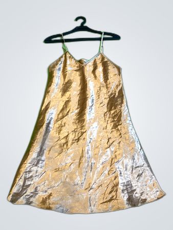 Gold Satin Cami Dress