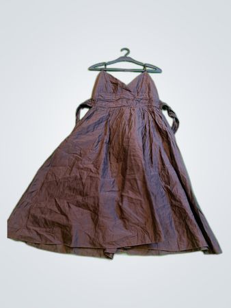 Brown Halter Neck Dress