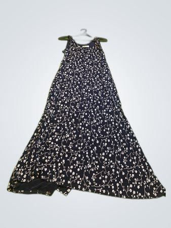 Blue Floral Maxi Dress