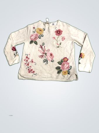 Coldwater Creek Floral Sweater
