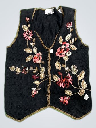 Fitting Image Embroidered Floral Waistcoat