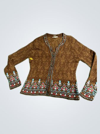 NorthStyle Embroidered Knit Cardigan