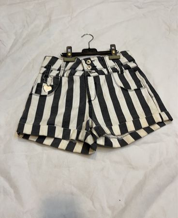 Unbranded Striped Denim Shorts