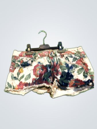 Floral Denim Shorts