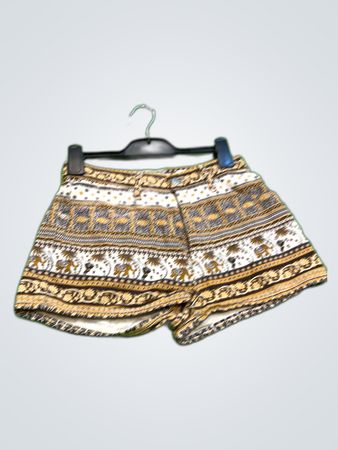 Yousef Aljasmi Printed Cotton Mini Shorts