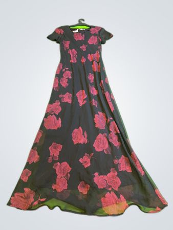 Jody Black Floral Maxi Dress
