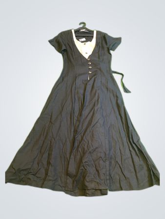 Black Maxi Dress with White Lining