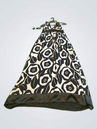 Black and White Printed Maxi Dress