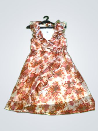 Vila Floral Printed Midi Dress