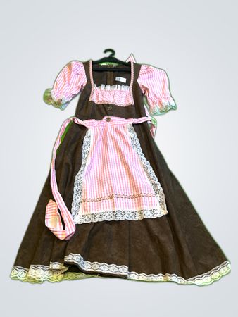 Brown and Pink Dress